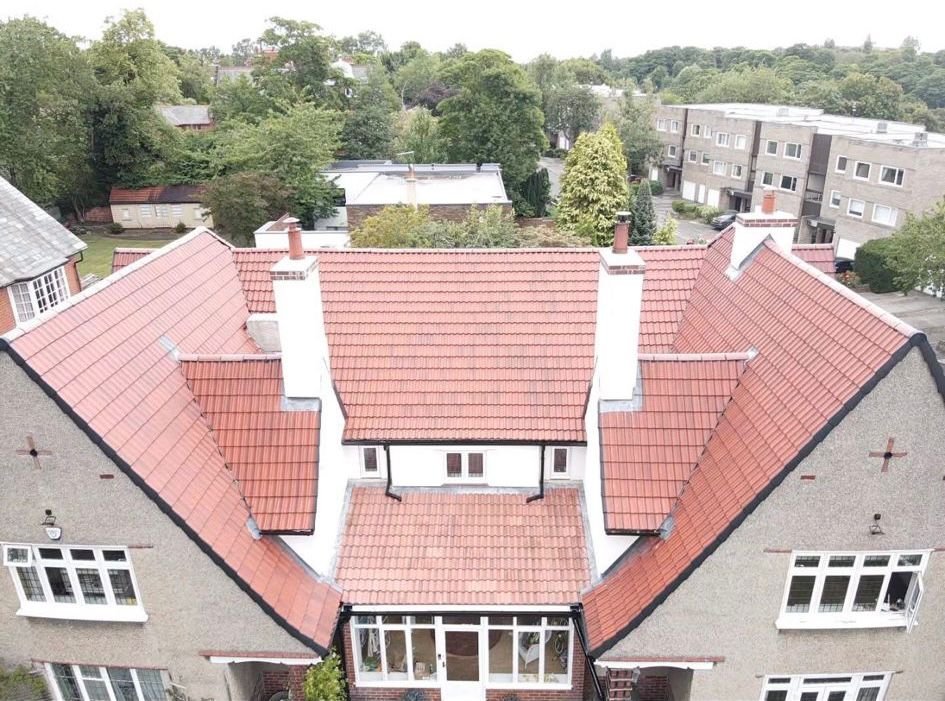 Leadwork and chimney flashing