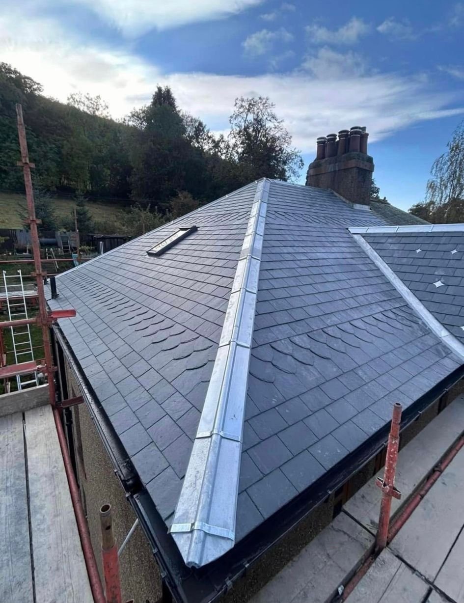 New roof installation project