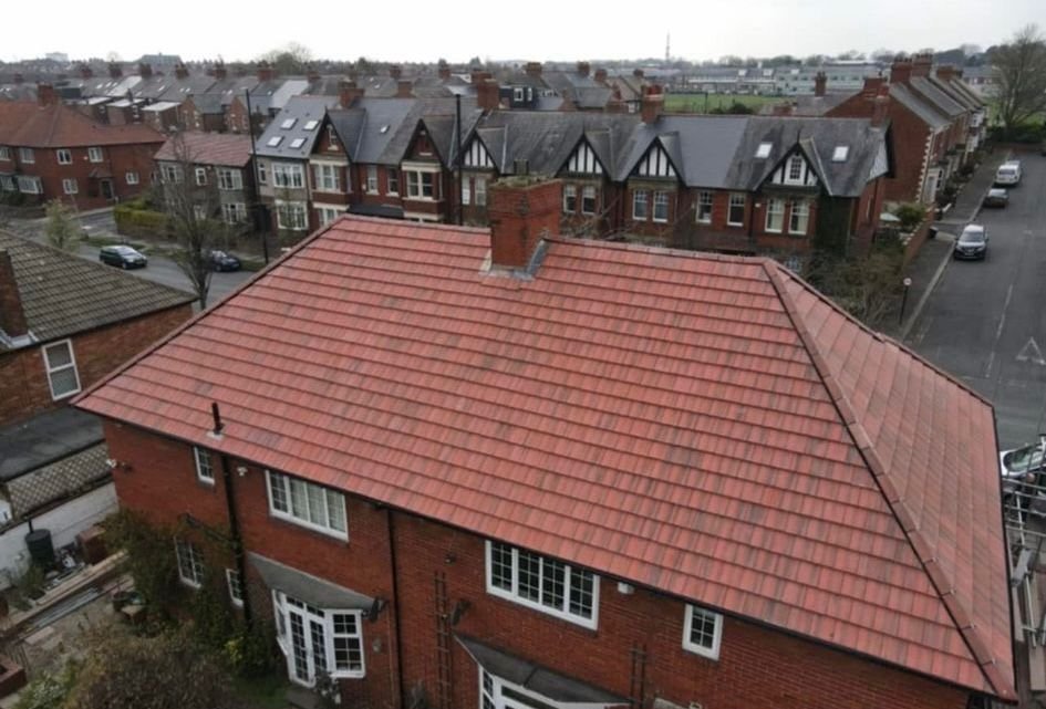 Completed new roof installation