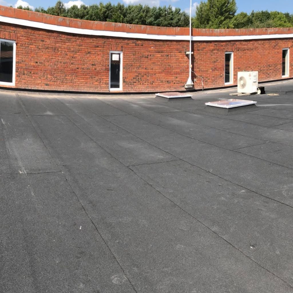 Flat roof work completed