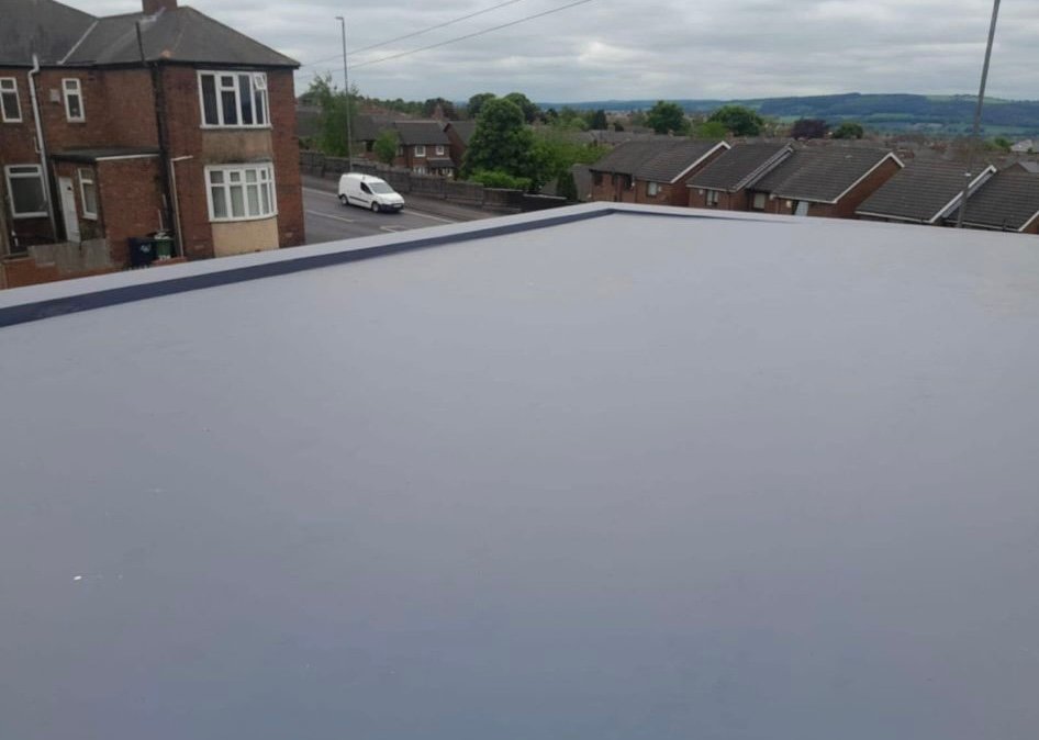 Flat roof finish