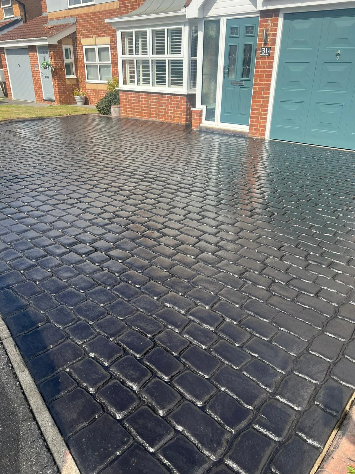 Exterior hard surface cleaning