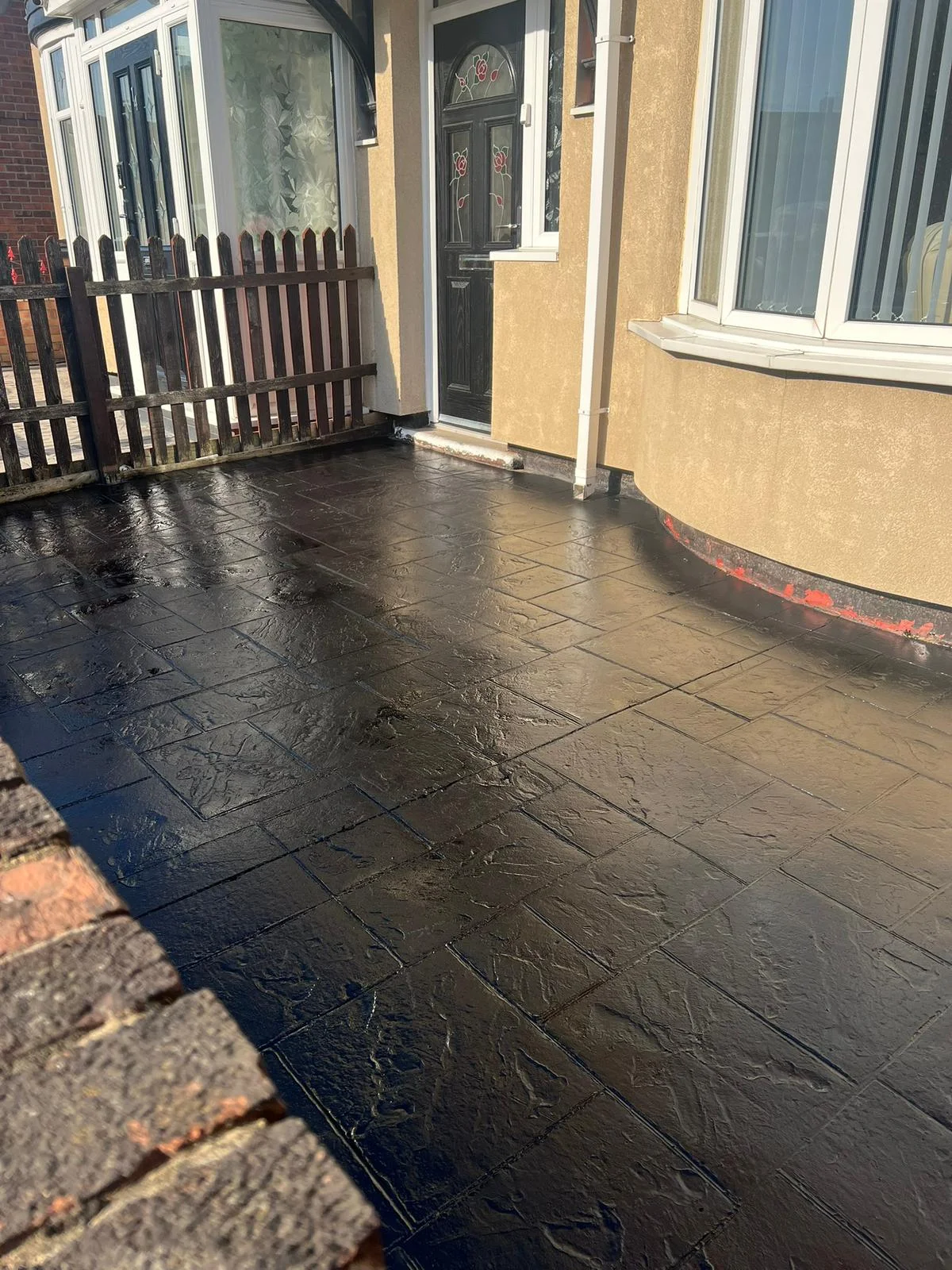 Paving cleaning work